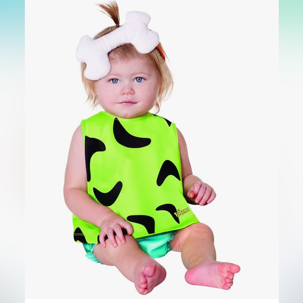 Spirit Neon Green and Black Kids Costume Bib